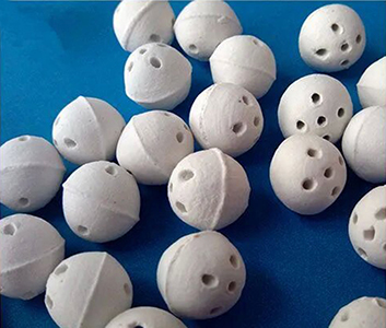 ceramic ball for industrial gas purification systems
